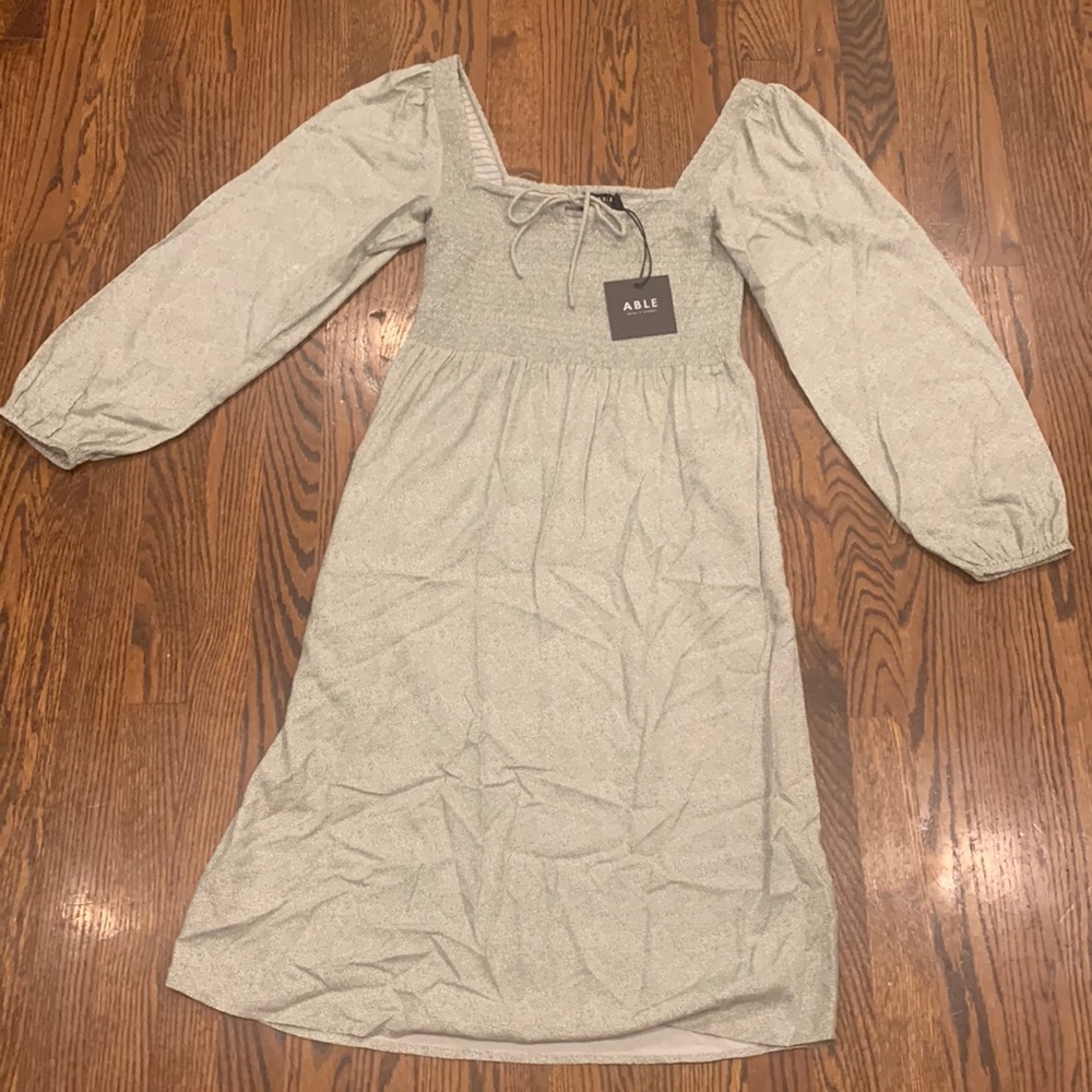 ABLE Joyce Smocked Dress NWT size medium